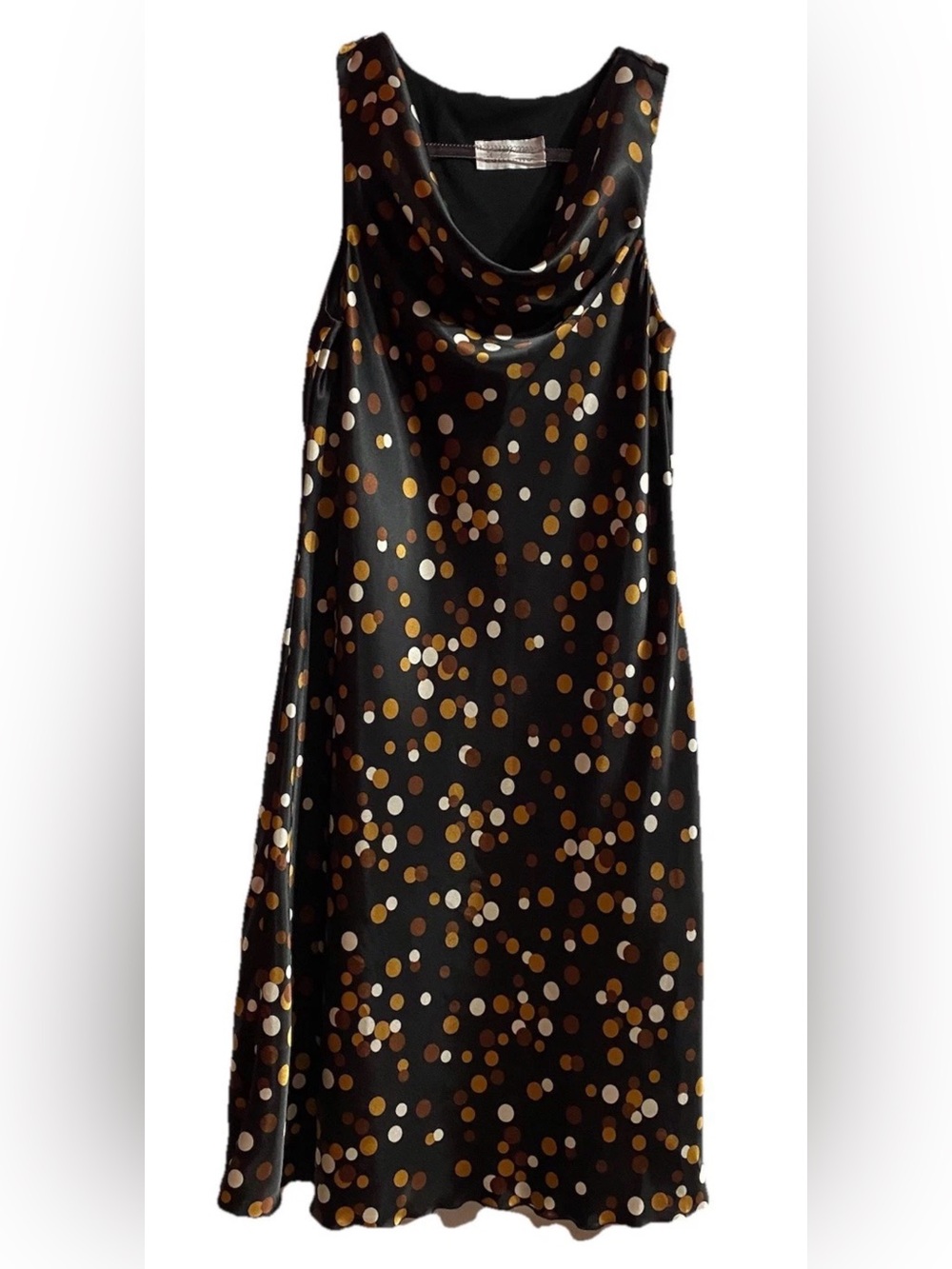 Ladies Giorgio Fiorlini Collection Size 8 Sleeveless Cowl Neck Dress Black